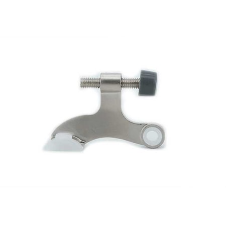 Orca Hardware Hinge Pin Door Stop, Xtra Duty, With Grey Tip, Zinc Alloy, US15 Satin Nickel Finish TH-HPXD-15